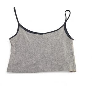 Grey brandy melville cropped tank top